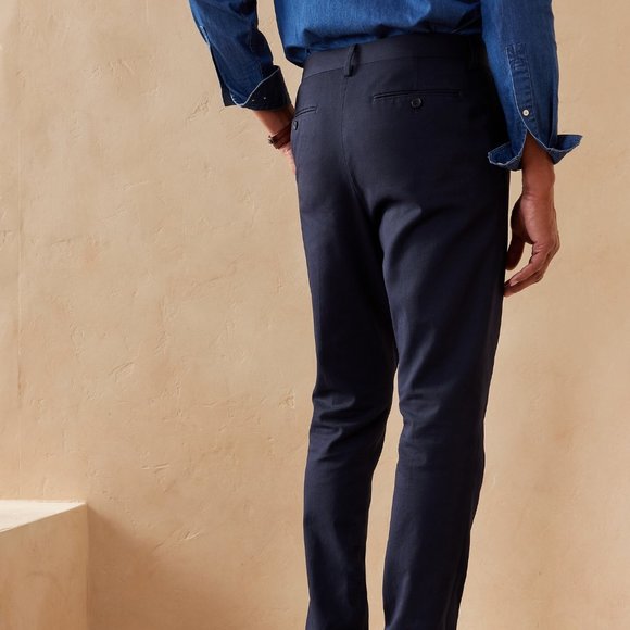 Banana Republic Tapered Italian Twill Suit Pant size 38R Navy - Picture 2 of 6